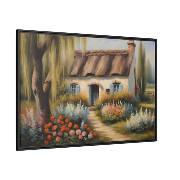 Rustic Vintage Cottage Framed Canvas