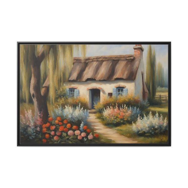 Rustic Vintage Cottage Framed Canvas