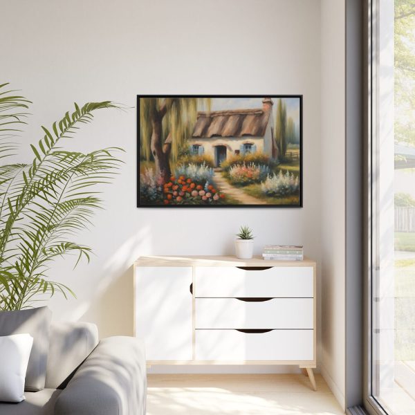 Rustic Vintage Cottage Framed Canvas