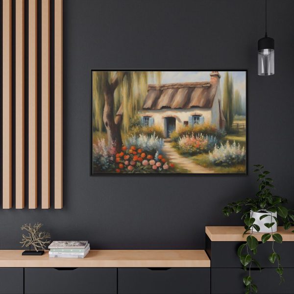 Rustic Vintage Cottage Framed Canvas