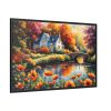 88289-150.jpg Riverside Cottage Framed Canvas