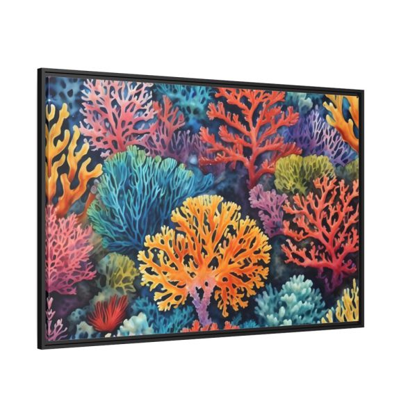 Coral Illustration Framed Canvas