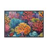 Coral Illustration Framed Canvas