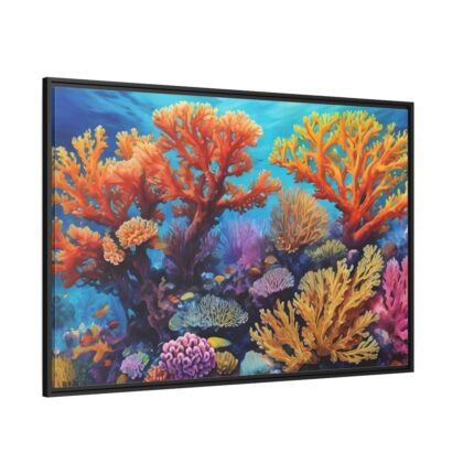 Coral Reef Art Framed Canvas