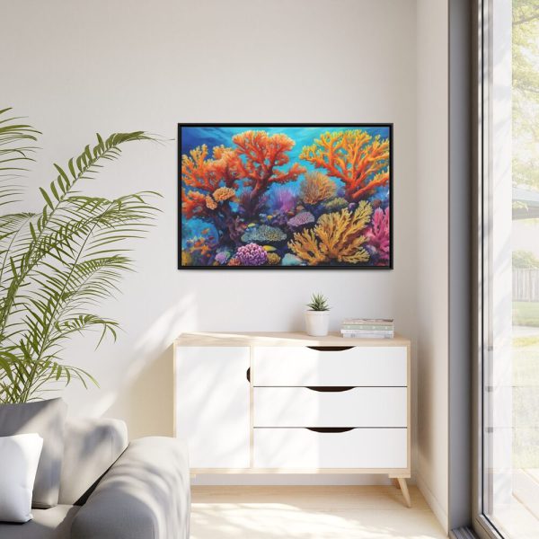 Coral Reef Art Framed Canvas