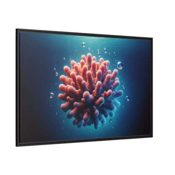 88289-181.jpg Coral With Surrounding Water Bubbles Framed Canvas
