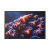 88289-186.jpg Vibrant and Dynamic Texture of Marine Corals Framed Canvas