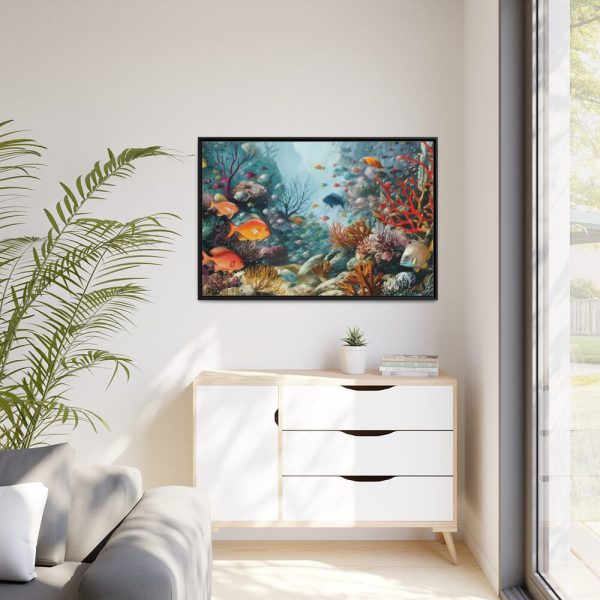 88289-193.jpg Vibrant Marine Life Scene I Framed Canvas