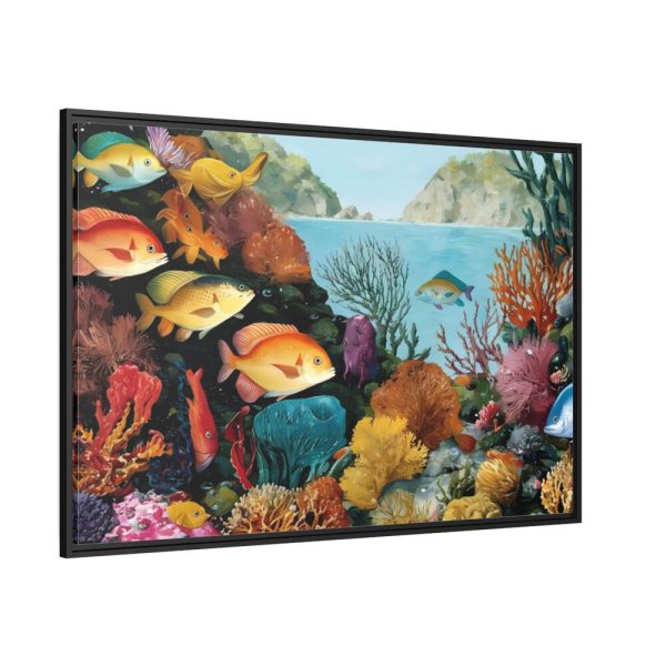 88289-195.jpg Vibrant Marine Life Scene II Framed Canvas