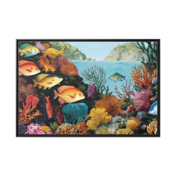 Vibrant Marine Life Scene II Framed Canvas - Image 2
