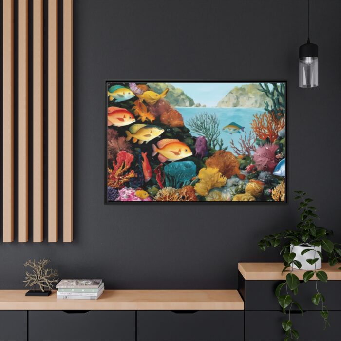 Vibrant Marine Life Scene II Framed Canvas - Image 5