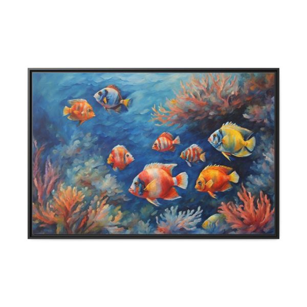 88289-201.jpg Tropical Fish And Coral Framed Canvas