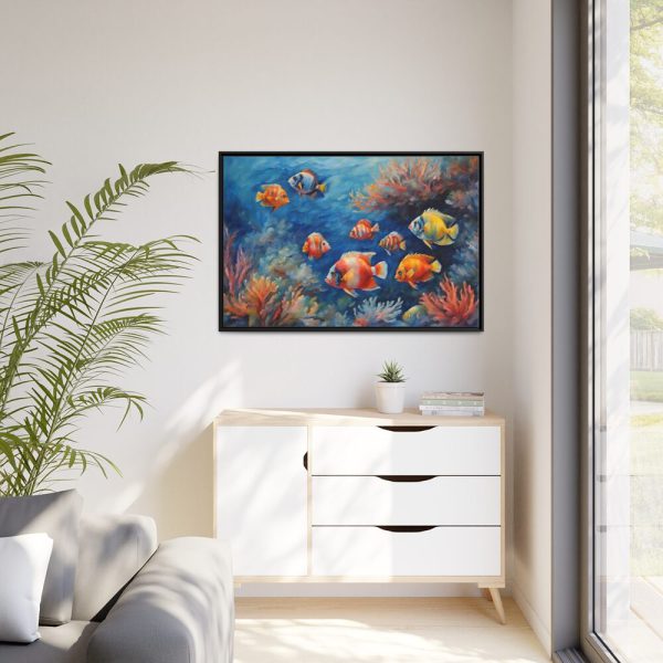 88289-203.jpg Tropical Fish And Coral Framed Canvas