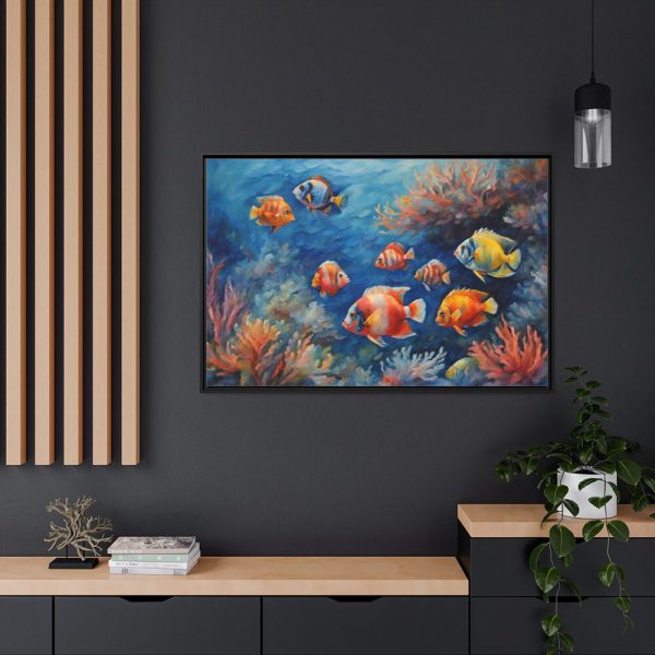 88289-204.jpg Tropical Fish And Coral Framed Canvas