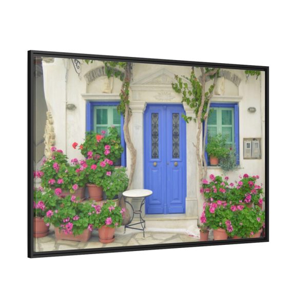 88289-220.jpg Entryway to a Restaurant Framed Canvas