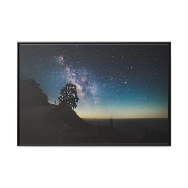 88289-246.jpg Milky Way Background Framed Canvas