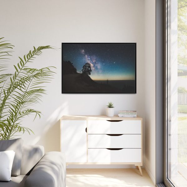 88289-248.jpg Milky Way Background Framed Canvas