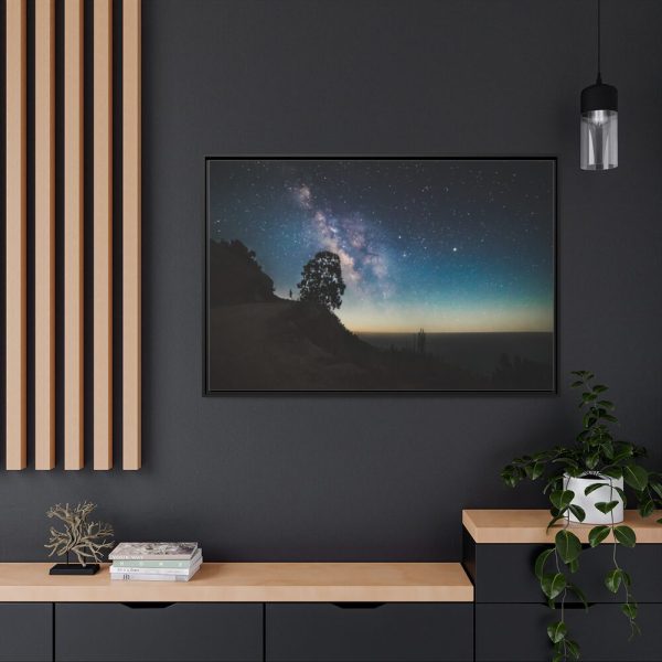 88289-249.jpg Milky Way Background Framed Canvas