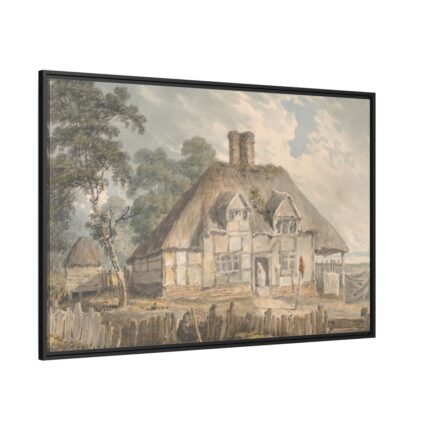 Cottage near Southampton Framed Canvas