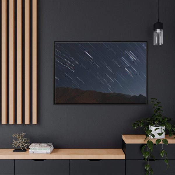 88289-259.jpg Beautiful Meteor Shower Framed Canvas