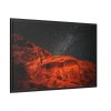 88289-265.jpg Glowing Red Mountain Under Starry Sky Framed Canvas