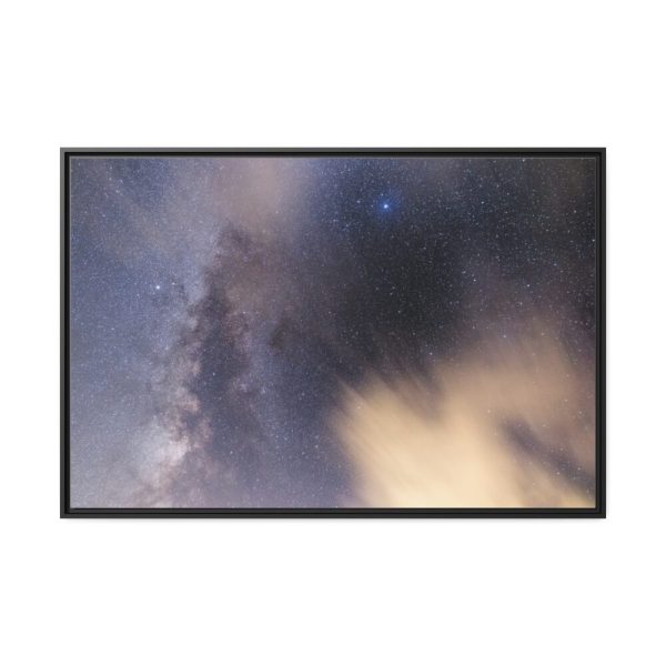 88289-276.jpg Blue Starry Night Sky Framed Canvas