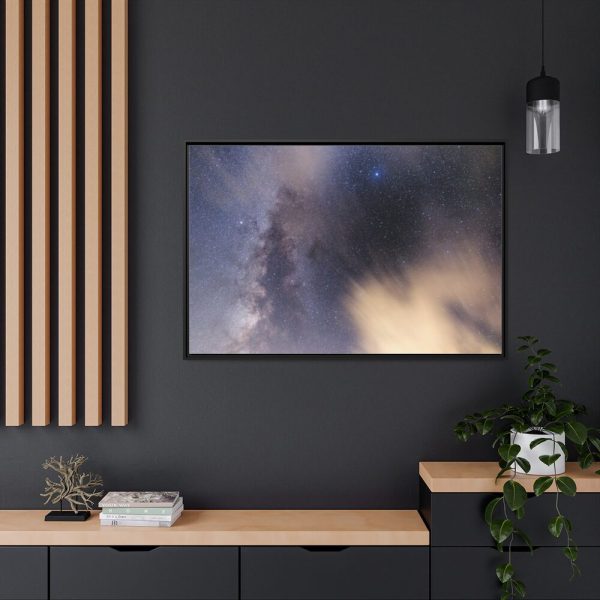 88289-279.jpg Blue Starry Night Sky Framed Canvas