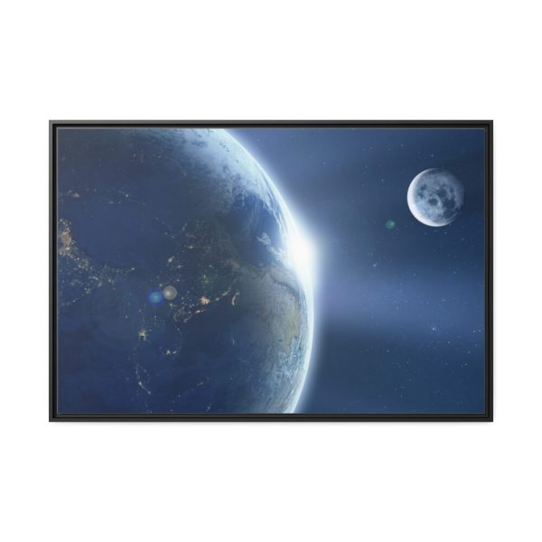 88289-311.jpg Earth Moon Ache Sunrise Framed Canvas