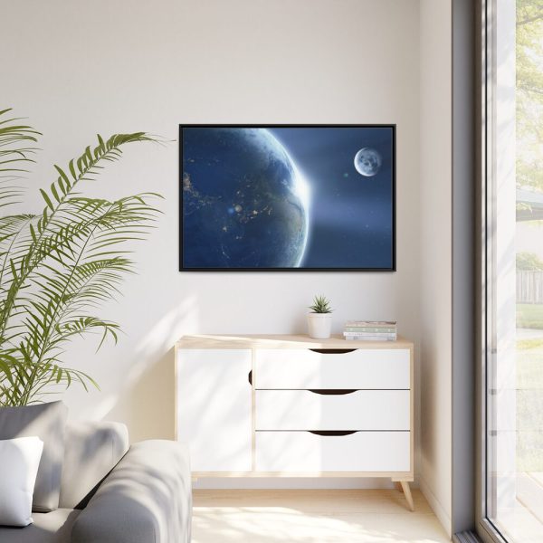 88289-313.jpg Earth Moon Ache Sunrise Framed Canvas