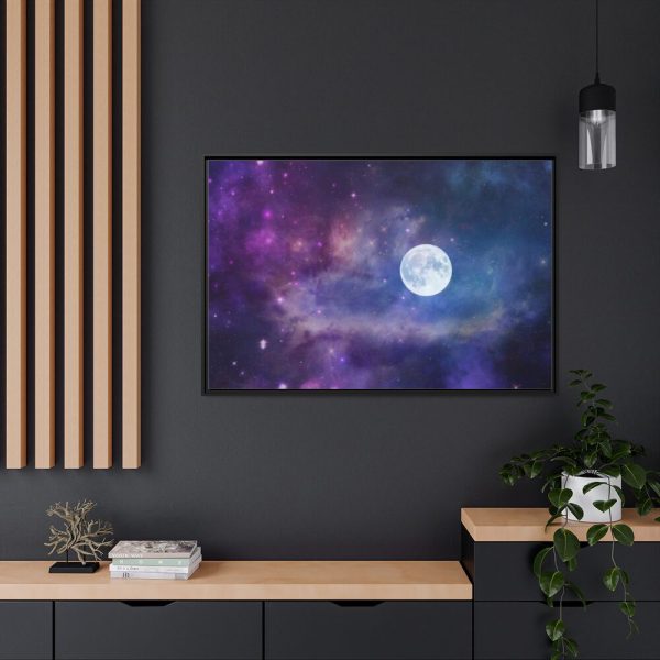 88289-324.jpg Moon Cosmos Stars Sky Framed Canvas
