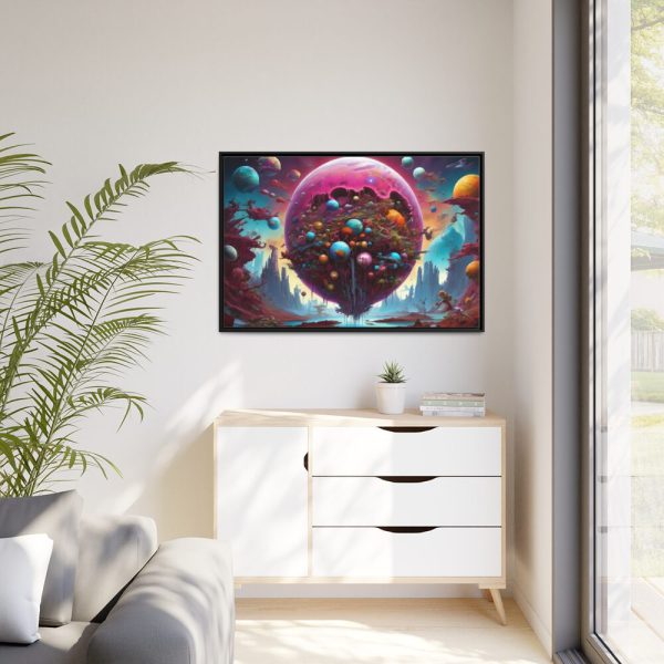 88289-338.jpg Planet Surreal World Fantasy Framed Canvas