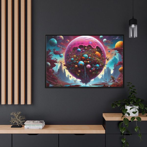 88289-339.jpg Planet Surreal World Fantasy Framed Canvas
