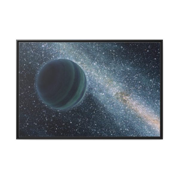 Alone in Space Framed Canvas