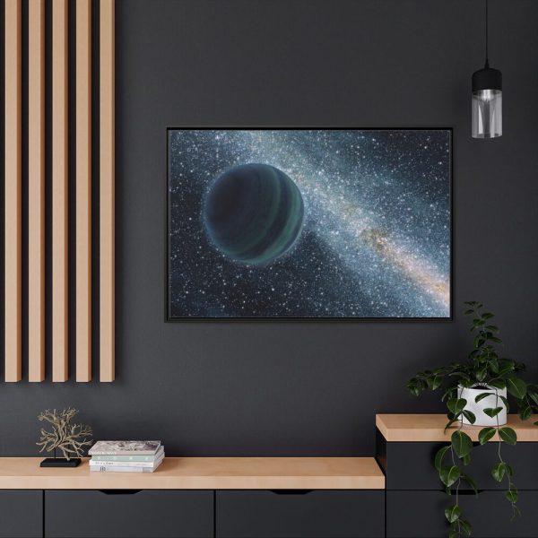 Alone in Space Framed Canvas