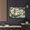 88289-39.jpg Hand Painted Clay Old Framed Canvas