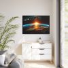88289-403.jpg Beauty of Celestial Sunrise Over Earth Framed Canvas