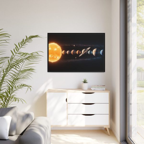 88289-408.jpg Solar System With Nine Planets Framed Canvas
