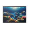88289-71.jpg Colorful Coral in the Deep Blue Ocean Framed Canvas