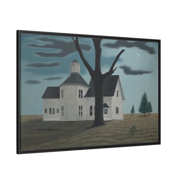 88289-85.jpg Old House, New Moon by George Ault Framed Canvas