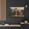 88289-99.jpg Victorian Villa Seen From the Front Framed Canvas