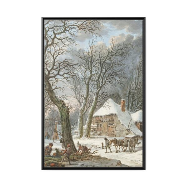 88299-1.jpg Winterlandschap by Pieter Pietersz Barbiers Framed Canvas