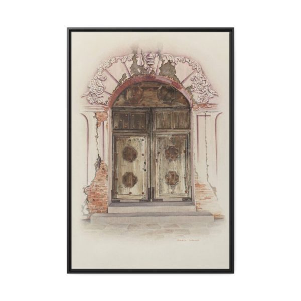 88299-106.jpg Doorway and Wall Painting by Juanita Donahoo Framed Canvas