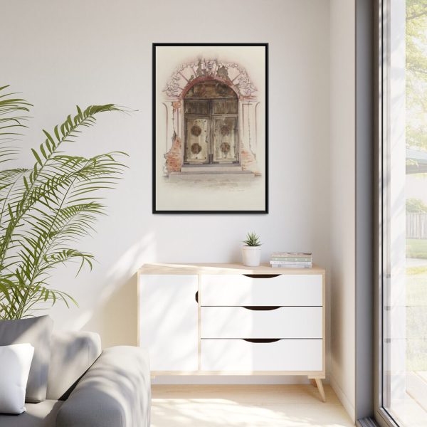 88299-108.jpg Doorway and Wall Painting by Juanita Donahoo Framed Canvas