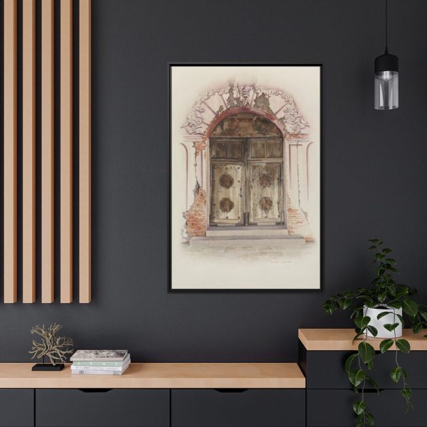 88299-109.jpg Doorway and Wall Painting by Juanita Donahoo Framed Canvas