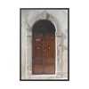 88299-126.jpg Arched Wooden Door, Architecture Framed Canvas