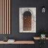 88299-129.jpg Arched Wooden Door, Architecture Framed Canvas