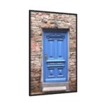 Blue Door Framed Canvas