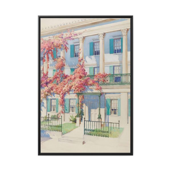 88299-26.jpg Cast Iron Garden Balcony Framed Canvas