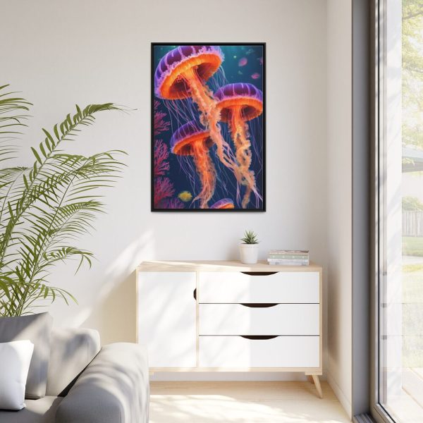 88299-38.jpg Jellyfish Fantasy Underwater Framed Canvas