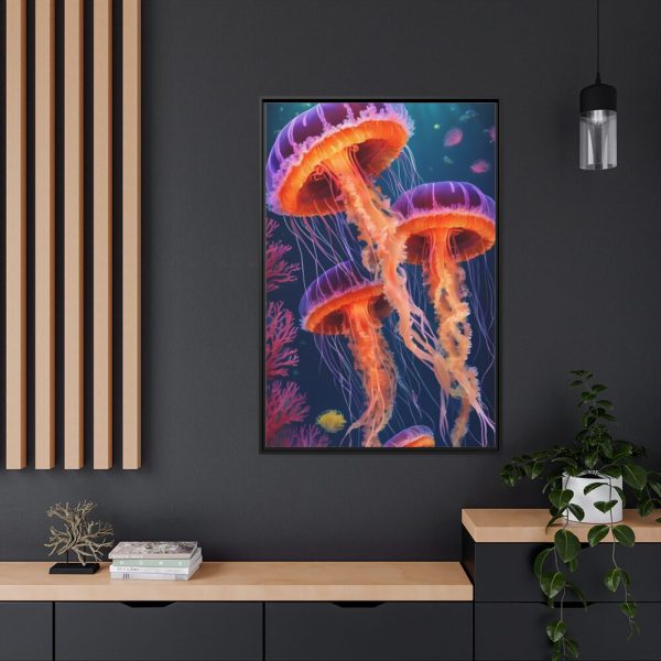 88299-39.jpg Jellyfish Fantasy Underwater Framed Canvas